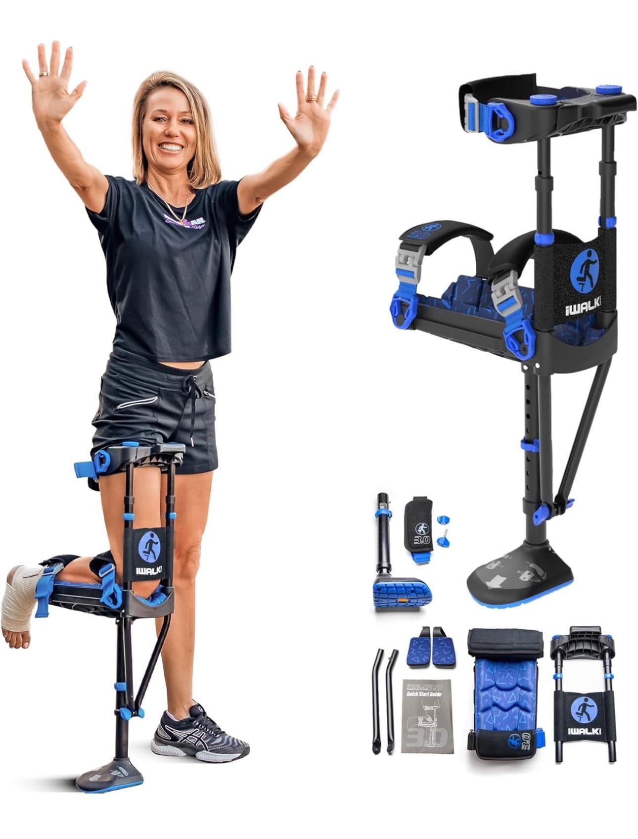 iWALK 3.0 ramentai, ramentų sudėtis, veikimas